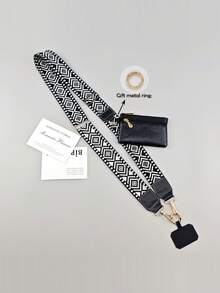 带拉链口袋的手机挂带，新款夹式手机挂带，带钱包斜挎包，斜挎手机绳，带拉链钱包口袋，可调节手机挂带斜挎包 - 彩色 - 查看 9