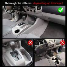 - Tapetes de consola central para Tacoma Accesorios 2005 - 2015 - Alfombrilla de almacenamiento para portavasos de coche Tacoma 2015 2014 gris - Gris - Ver 3