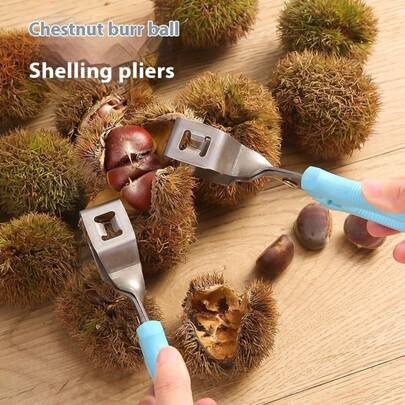 1pc Chestnut Burr Peeling Pliers, Chestnut Opener, Chestnut Peeler Tool, Family Dinner Supplies, Christmas Party Supplies