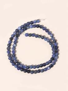 Cuentas de piedras naturales, cuentas sueltas de obsidiana, jade birmano, ojo de tigre, redondas y lisas, piedras preciosas de curación de energía para hacer joyas, pulseras y collares DIY