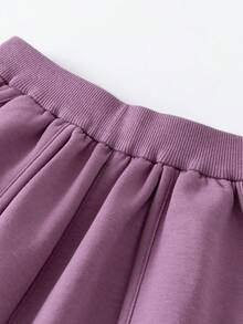 mini bala Calça Jogger Ajustável para Meninas, Elástica, Confortável, Macia, Casual, para o Outono, Uso Diário