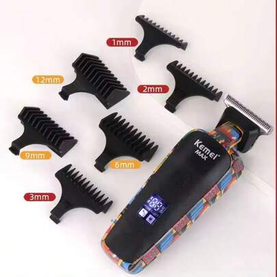 Kemei Hair Trimmer Men Professional Hair Clipper Electric Beard Razor 0mm T-Blade Hair Cutting Machine Haircut Shaver KM-MAX5090