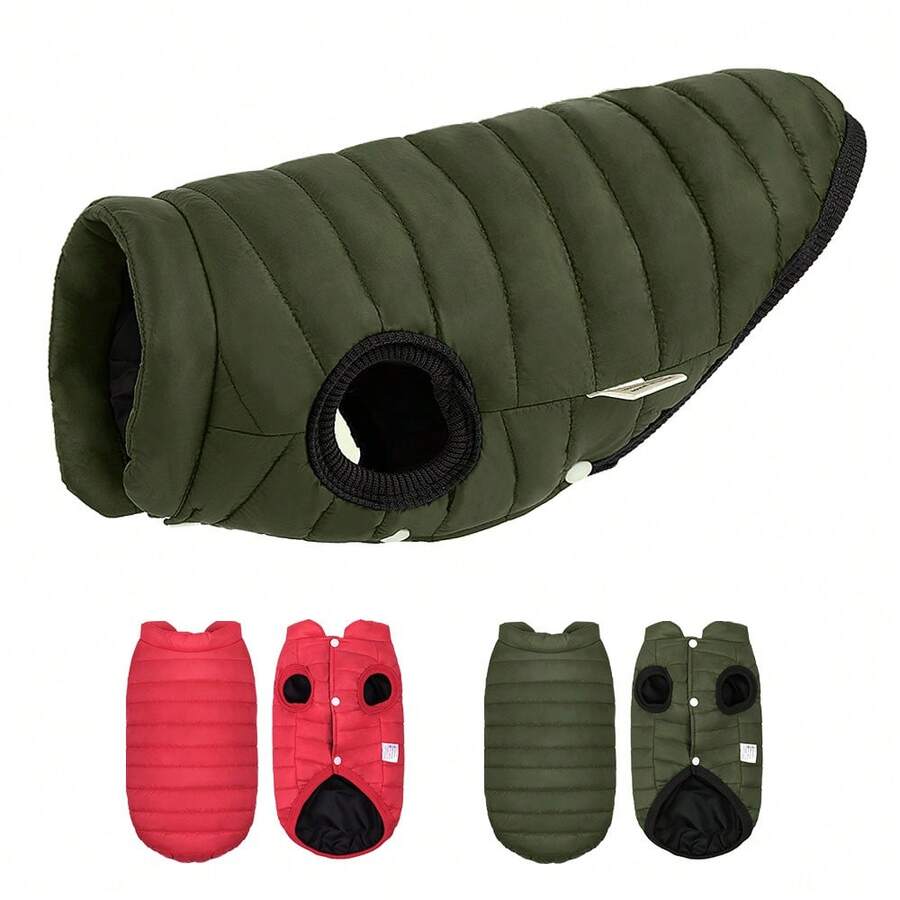 Autumn/Winter Dog Coat, Chihuahua French Bulldog Clothes, Warm Winter Outerwear For Small/Medium Dogs - Multicolor - View 1
