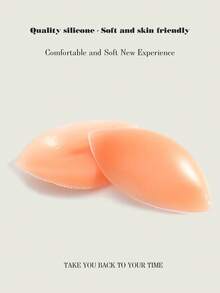 2/4 Piece Silicone Inserts Without Any Adhesive. Can Be Used Directly Inside Underwear. Reusable Bra Pads. Ideal For Swimming And As A Hidden Bra Pad. Completely Upgraded And Thickened.