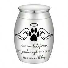 1.57 Inches Small Black Pet Urn Ashes U2013 Keepsake Aluminum Memorial Urn With Engraved Paw Print Design U2013 Cats, Dogs Tiny Pets