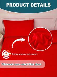 1pc Fitted Sheet Warm Soft Solid Fuzzy Fitted Sheet King Queen Full Twin Size, Luxury Super Soft Cozy Comfy Bottom Sheet With 11.8" Deep Pocket,Suitable For Fall Winter And Spring, No Pillowcases Dormitory Bedding Back School Bedding Sheet