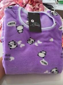 Printed Soft Fleece Complete Pajamas SHIPPING RANDOMLY ACCORDING TO STOCK AVAILABILITY - Random - View 3