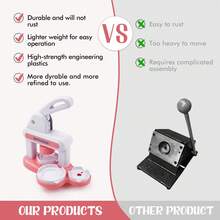 DIY Kids Button Maker For Fridge Magnets And Badges (Pink) - Pink - View 5