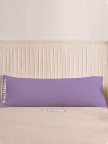 1 件纯色长款抱枕套，适合 51*137 厘米枕芯，适用于沙发/床/户外/宿舍（男生/女生宿舍床上用品） - 紫丁香色 - 查看 6