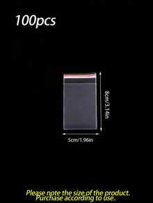 100 Pcs Self-Adhesive Sealing Clear Opp Bags, Resealable Plastic Bags For Large-Scale Packaging Of Small Gifts, Party Favors, And Toys,Suitable For Items Of Different Sizes, S/M/L/Xl, Can Be Used For Clothes, Shirts, Pants, Food, Paint, Party Gifts Packaging,Solid Packaging Bags For Holiday Gift Giving,Resealable Bags Perfect For Packing Clothes, Artworks, Gifts, Jewelry, Decorative Packaging Back To School.