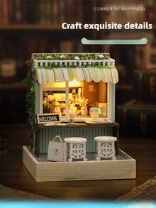 DIY Miniature House Handmade Craft Shop Micro Scene Assembly Model