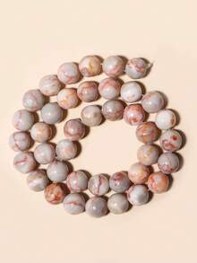 Cuentas de piedras naturales, cuentas sueltas de obsidiana, jade birmano, ojo de tigre, redondas y lisas, piedras preciosas de curación de energía para hacer joyas, pulseras y collares DIY