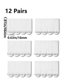 12 piezas de ganchos para colgar cuadros, instalación sin daños con pegatinas mágicas de doble cara, sin necesidad de perforar, colgadores de cuadros con ganchos de pared extraíbles, adecuados para marcos y obras de arte, convenientes para quitar e instalar, aplicables para controles remotos, marcos, enchufes, etc.