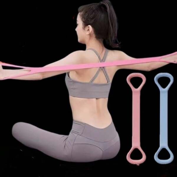 8-Shaped Resistance Band, Yoga Assistant, Home Resistance Band, Fitness Equipment, Women's Shoulder Opening And Back Beauty Resistance Band