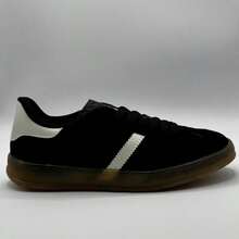 Women's Add Gzl Casual Stylish Leather Suede Fashion Blogger Sneakers - 黑色 - 查看 8