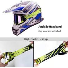 Gafas de motocicleta, gafas de motocross, gafas a prueba de viento y polvo para ATV, gafas de carreras resistentes a los arañazos, gafas de esquí, gafas de protectoras con marco de resina de PU negro y lentes de colores - Marco verde + lente transparente - Ver 4