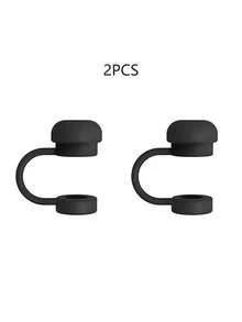 8pcs/6pcs/3pcs Straw Covers Cap Reusable Silicone Straw Toppers Compatible With Stanley Cup Spill Leak Stopper Splash Dust Proof Straws Cover - Multicolor - View 15