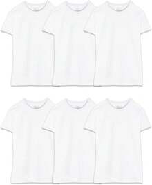 Men's Crew Tee Undershirts, Wicking,, Big & Tall Available - 大個子 - 白色 - 6 塊腹肌 - 查看 10