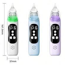 适用于婴儿、幼儿的电动吸鼻器，吸力强劲，便携式可充电，带灯光和音乐功能