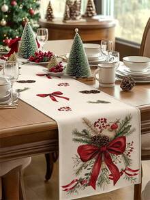 1 pezzo Runner da tavolo con uccello natalizio, Runner da tavolo decorativo natalizio, Runner da tavolo simil-lino natalizio, Runner da tavolo, Runner da tavolo, 1 pezzo Runner da tavolo, 4 pezzi Tovagliette, 1 pezzo Federa per cuscino, 3 prodotti disponibili, Decorazioni natalizie per la casa da interno/esterno, Decorazioni per la casa invernali, Decorazioni natalizie, Decorazioni per la stanza natalizia, Decorazioni per feste natalizie