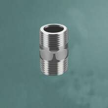 1pc Universal 1/2" Stainless Steel Threaded Quick Connect Fitting, Leak-Proof Water Pipe Connector