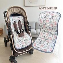 Alfombrilla antideslizante para cochecito de bebé con estampado artístico abstracto, forro de cochecito cómodo y ajuste universal para silla de coche y portabebés - Multicolor - Ver 9