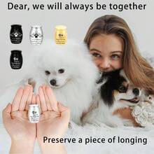 1.57 Inches Small Black Pet Urn Ashes U2013 Keepsake Aluminum Memorial Urn With Engraved Paw Print Design U2013 Cats, Dogs Tiny Pets