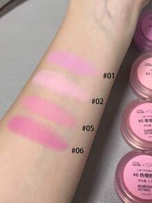 Little Ondine 06 Cream Blush, Natural Dewy Makeup Effect, Easy To Blend, Non-Cakey, Hydrating & Plump Texture, Long-Lasting, Multi-Purpose: Can Be Used On Cheeks, Lips, Eyes, Collaboration Edition, Exquisite Packaging, Perfect Gift Choice - 06 Wild Berry Color - View 4