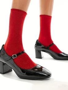 5 pares de calcetines de mujer para otoño/invierno, tonos de color oscuro, calcetines de media caña con hilo plateado sexy, estilo europeo y americano