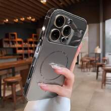 Electroplated Color Magnetic Ring Phone Case For IPhone 17 Air/16 15 14 13 12 Pro Max/17 16 15 14 Plus 13 12 11 Pro Hard Shell Full Coverage Protective Case - 粉色 - 查看 6