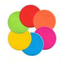 6 Peças Disco Voador Colorido para Cachorro, Brinquedo Voador de Silicone Macio Adequado para Cães e Filhotes; Brinquedo Recuperável e Flutuante, Disco de Treinamento Não Danificado pelos Dentes, Adequado para Praia/Piscina/Parque e Recreação ao Ar Livre; Disco Interativo Leve e Durável para Arremesso
