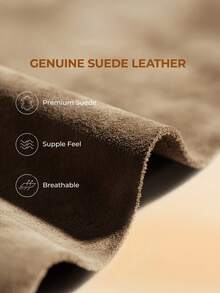 Women Fuzzy Slippers, Platform, Genuine Suede Leather, Snow Boots, Furry Home Slippers, Autumn Winter Indoor Outdoor Comfy Fuzzy Soft Thickened Flat Soles Shoes - 駝色 - 查看 6