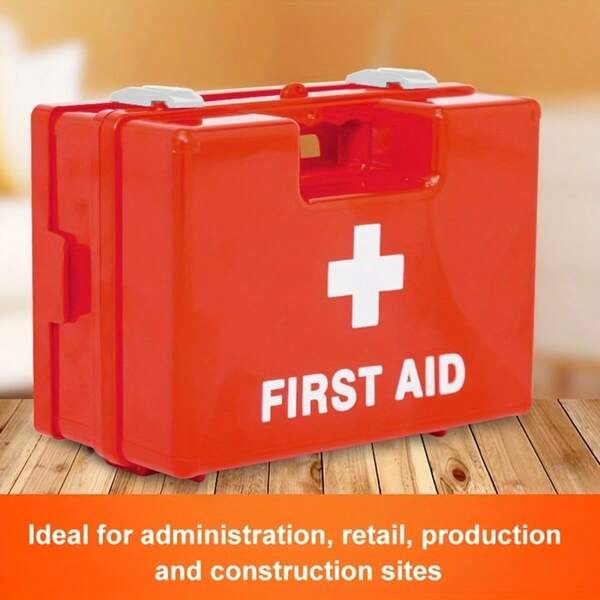 Kit de primeiros socorros de parede, caixa de armazenamento portátil para ambientes internos e externos para casa, escritório, empresa, carro, camping e viagens