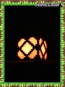 Minecraft 1 Stück Pixel-Stil Fluorit Spiellicht, Minecraft Redstone Modell Nachtlicht, LED stapelbares Cartoon-Licht, LED Nachtlicht, dekorative Umgebungsbeleuchtung, Schlafbegleiter Nachtlicht, wiederaufladbares Nachtlicht, kreative Bergbau-Lichtleuchte, modernes neues kreatives Licht, ideale Wahl für Dekoration, Heimkino, Raumdekoration, perfektes Geschenk, Weihnachtsgeschenk