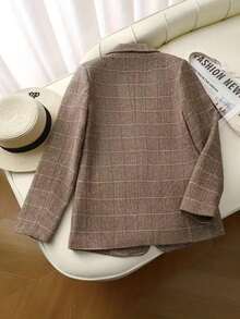 Vintage Textured Casual & Office Wear Blazer For Women