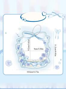 1 Pc 58mm-75mm Badge Holder Set Anime Badge Peripheral Animation Bag Pendant Brooch Display Storage Bag Suitable For Goods Collection Display And Storage