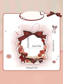 1 Pc 58mm-75mm Badge Holder Set Anime Badge Peripheral Animation Bag Pendant Brooch Display Storage Bag Suitable For Goods Collection Display And Storage