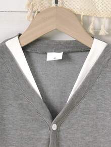 Vihyde Set da 2 pezzi: Cardigan e pantaloni a zampa d'elefante per giovani ragazze, casual