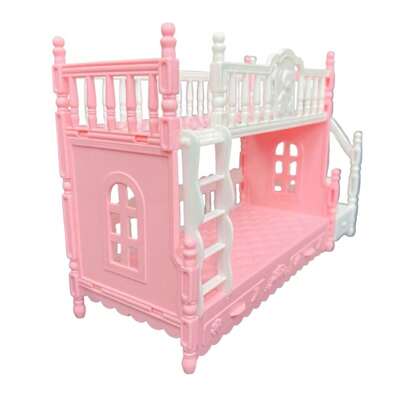 1pc 17cm Princess Doll Bunk Bed, Girls Pretend Play Furniture Doll, Random Color
