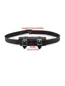 可调节仿皮武士刀腰带、角色扮演配件、剑鞘腰带、武术刀配件腰带 - 彩色 - 查看 9