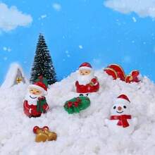 4pcs-Christmas Cute Snowman Festival Decoration Ornament Statues Desktop Small Ornament Decorations - Multicolor - View 7