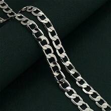 1pc Fashionable Curb Chain Necklace, Men's Accessory, Gift For Father, Boyfriend, Necklace/Accessory, Stylish