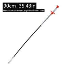 1pc 60cm Manual Drain Cleaner Tool - Soft Metal & Plastic Hair Clog Remover For Shower, Kitchen Sink, Bathroom Tub Pipes, Flexible Cable With Red Handle, No Battery Required, Metal Appearance With Plastic Components Kitchen Items Kitchen Accessories Kitchen Tools - Multicolor - View 14