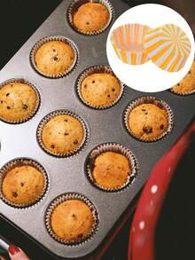 401pcs/201pcs/101pcs/51pcs/1pc Non-Stick Baking Paper Cups, Cake Cups, Oven Molds, Cake Liners, Cake Spatula, Chocolate Sauce & Batter Measuring Spoon