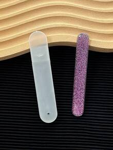 1个装彩色玻璃指甲锉抛光块，易于清洁的指甲护理修甲工具 - 彩色 - 查看 9