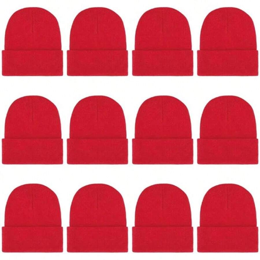 Women Beanie Hat - Red - View 1