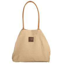 Heritage Plain    Tweed Envelope Bag  Tan Canvas - Khaki - View 1
