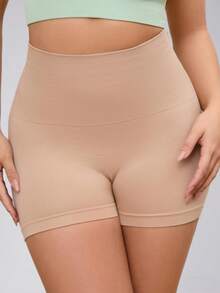 3 Packs Women's Seamless High-Waisted Tummy Shaping Shorts, Comfortable Soft Anti-Chafing Boxer Briefs, Butt Lifting Shaping Shorts - Multicolor - View 5