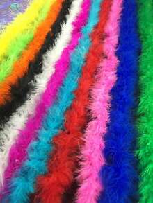 1 Stück bunte künstliche Fellboa 2m Plüschboa für Frauen zum Tanzen, Hochzeit, Party, Halloween, Bühnendekor, Feiertagsparty Kopfschmuck Accessoires, Schal Dekoration, geeignet für Geburtstag, Halloween, Weihnachten, Pferderennen, Teezeremonie, Silvester, Konzert und Heimdekoration, Tanzhochzeit, Bühnenauftritt, Karnevalskostüm und Accessoires, Partyzubehör, ideale Wahl als Geschenk - Verschiedenfarbig - Übersicht 4