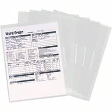 Smead Organized Up Poly Translucent Project File Jacket Letter Size Clear 10 Per Pack 85753